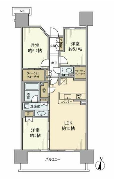 シティテラス東陽町の間取り