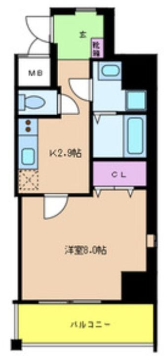 大阪府枚方市新町2(マンション)の賃貸物件の間取り