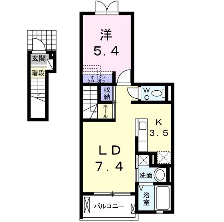 シャングリラ河原の間取り