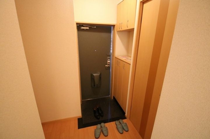 茨城県水戸市千波町(アパート)の賃貸物件の玄関