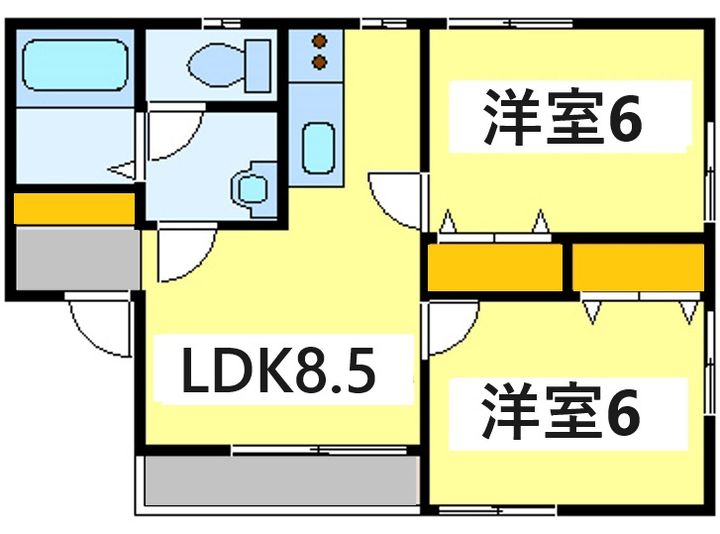 熊本県菊池市泗水町吉富(アパート)の賃貸物件の間取り
