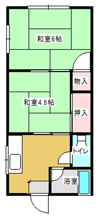 ハイツワタナベIIの間取り