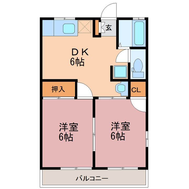 ビラHKの間取り