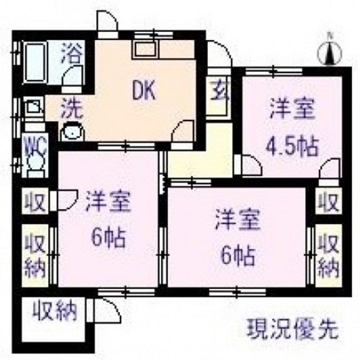 岡山県岡山市南区福浜西町(一戸建)の賃貸物件の間取り