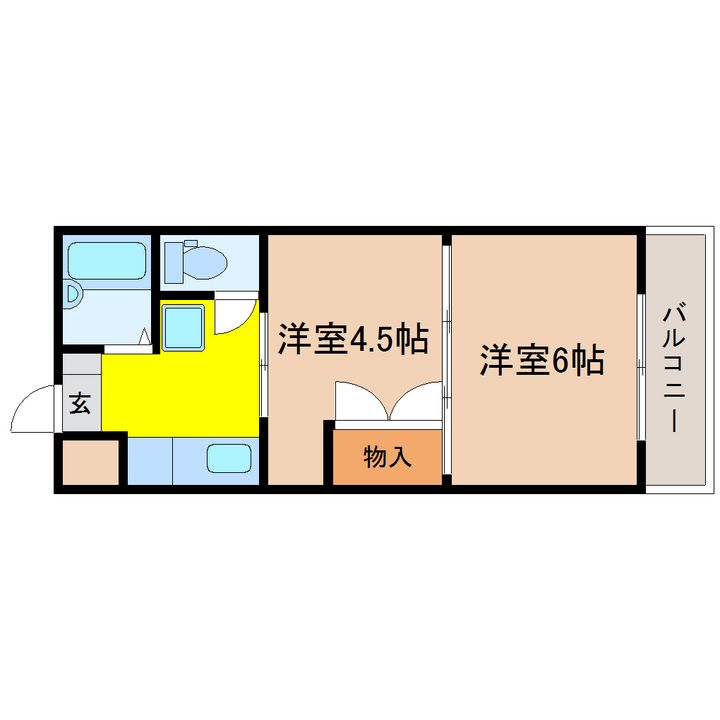 アーバンハイツ向山の間取り
