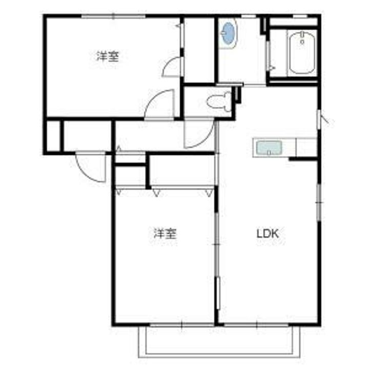 兵庫県明石市魚住町清水(アパート)の賃貸物件の間取り