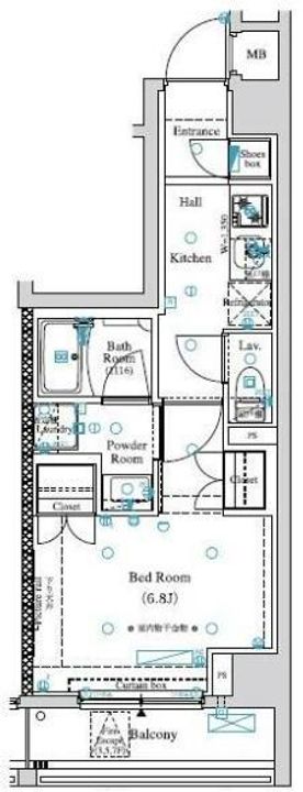 ガリシア竹ノ塚の間取り