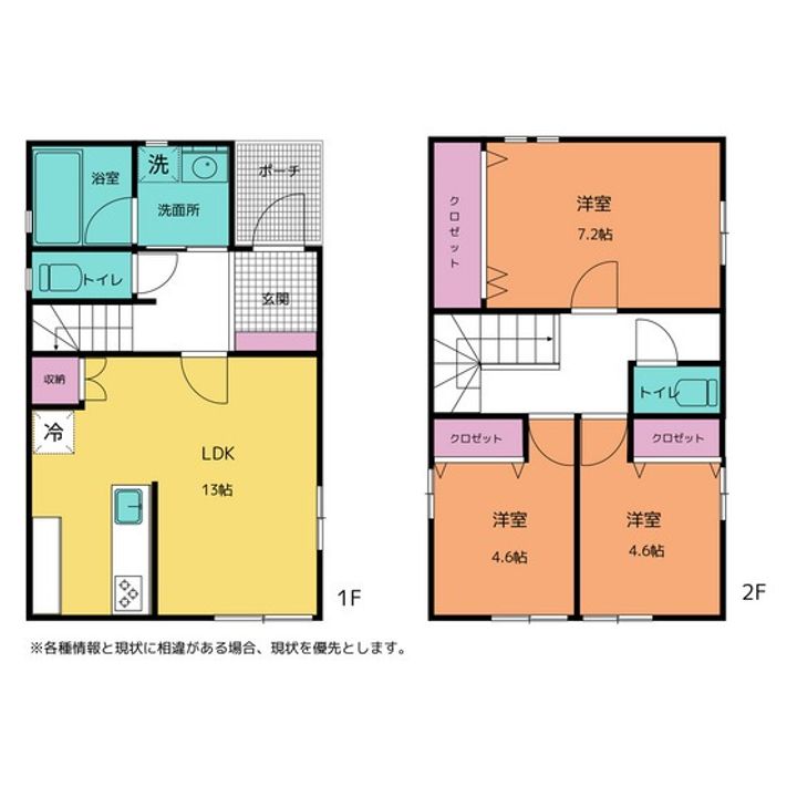 富山県高岡市東上関(一戸建)の賃貸物件の間取り
