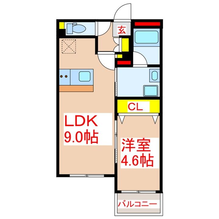 リテラス清水の間取り