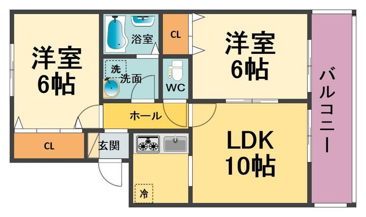 パインズ甲子園の間取り