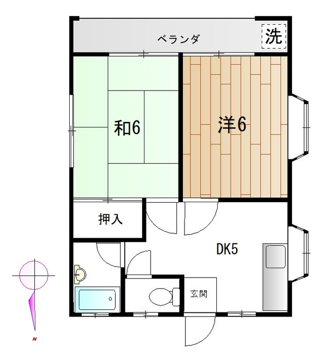 野田アパートの間取り