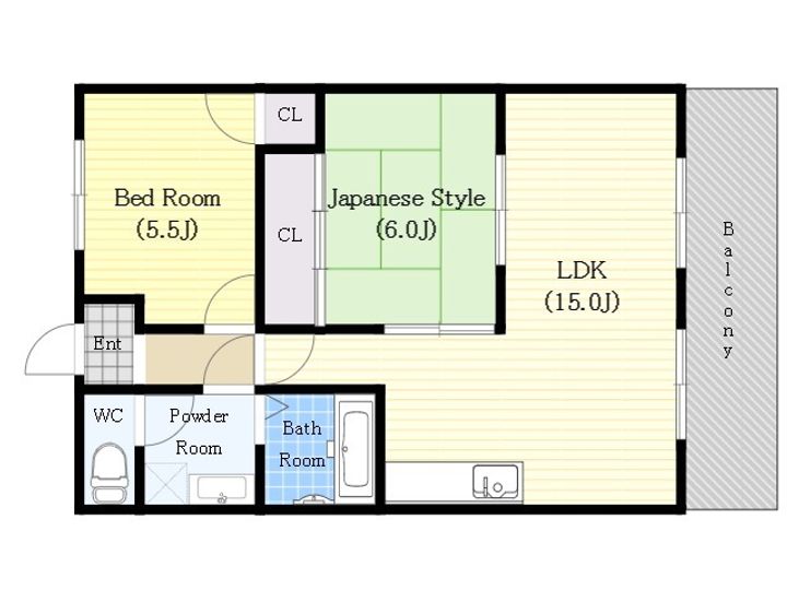 兵庫県加古郡播磨町南大中3(マンション)の賃貸物件の間取り