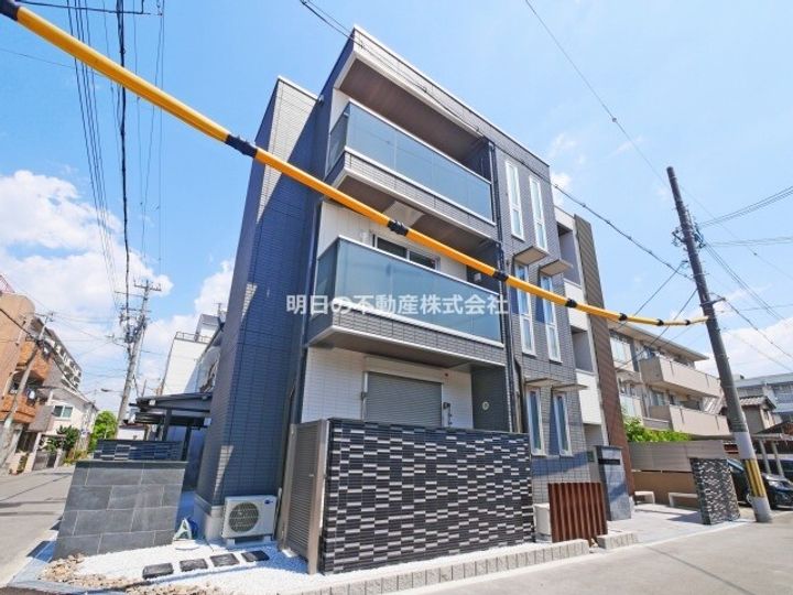 大阪府大阪市東住吉区南田辺4(アパート)の賃貸物件の外観