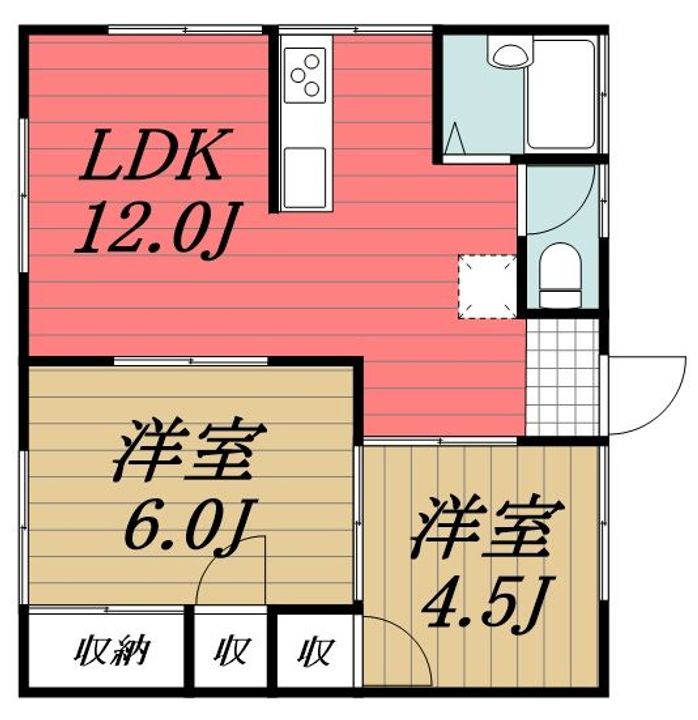 千葉県市原市飯沼(アパート)の賃貸物件の間取り
