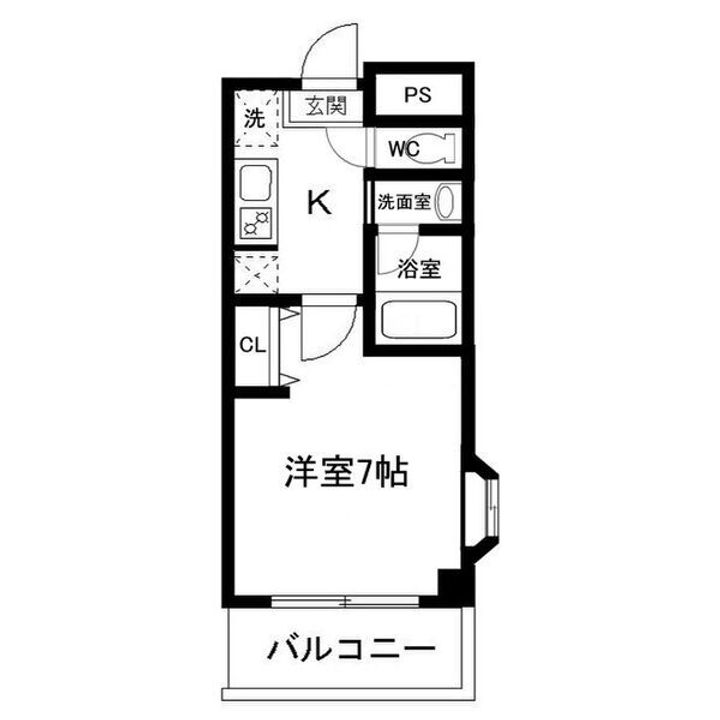 大阪府吹田市岸部中3(マンション)の賃貸物件の間取り