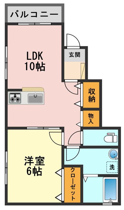 東京都江戸川区東小岩3(アパート)の賃貸物件の間取り