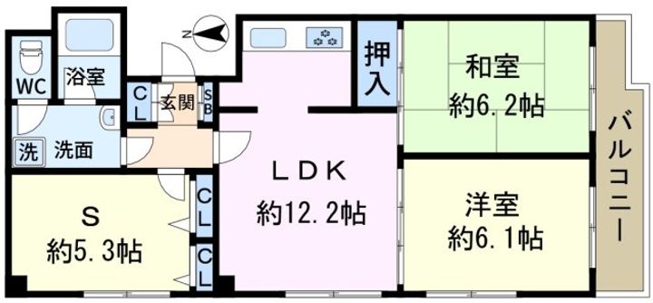 パレッヂ新小岩の間取り