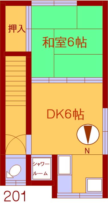 菊池荘の間取り