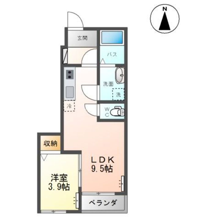 ブロームハウス蛇田駅前の間取り