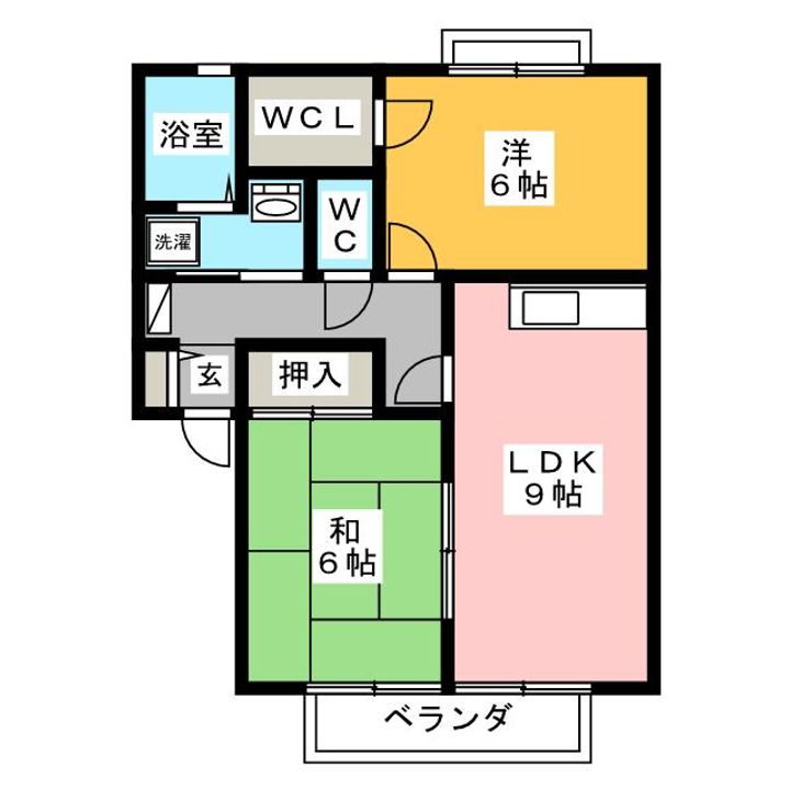 サンビレッジ築捨の間取り