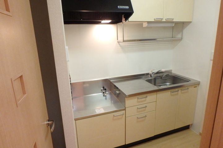 金ヶ崎町西根北荒巻【セジュールルーエ I】築19年のキッチン