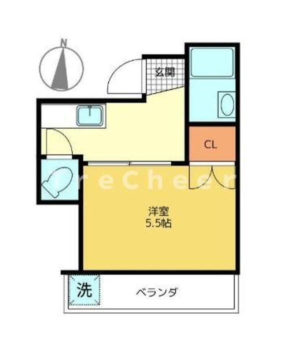 東京都新宿区西新宿8(マンション)の賃貸物件の間取り