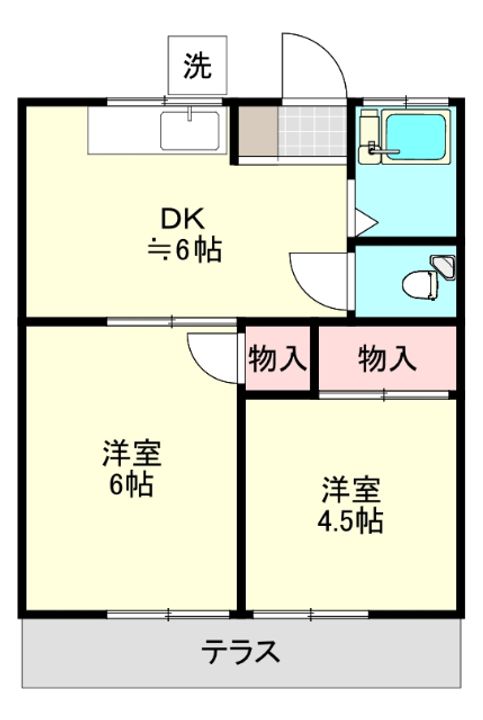 あけぼの荘の間取り