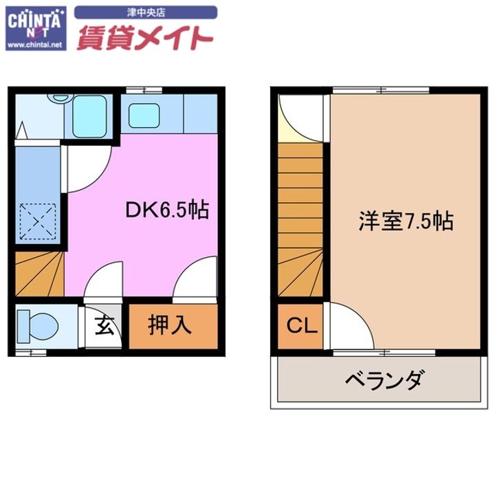 アンセーヌメゾンの間取り