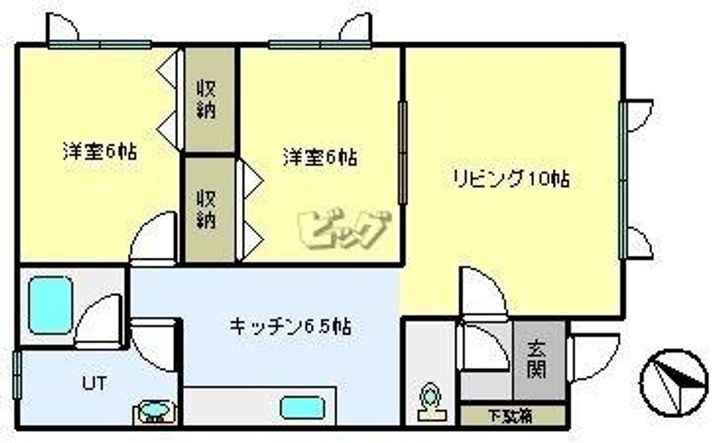 ゴールデンハイツBの間取り