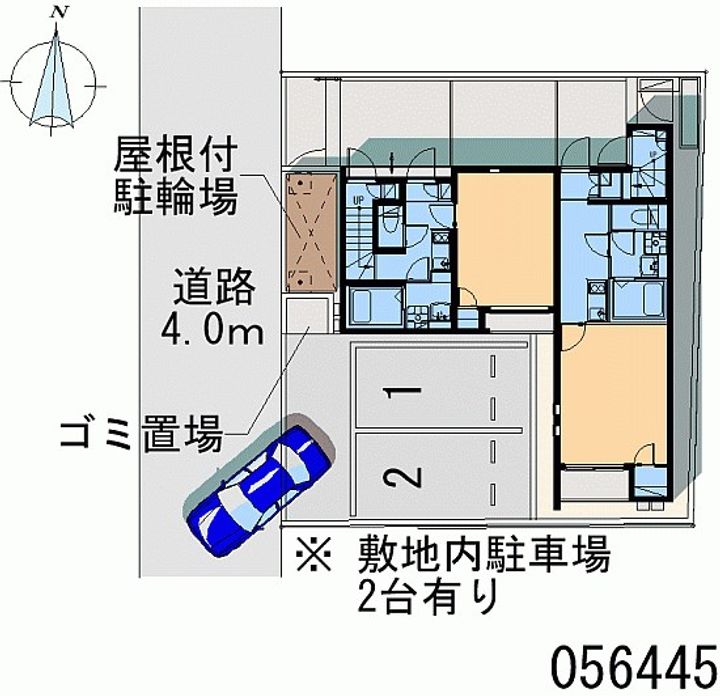 東京都小平市学園東町1(アパート)の賃貸物件の地図