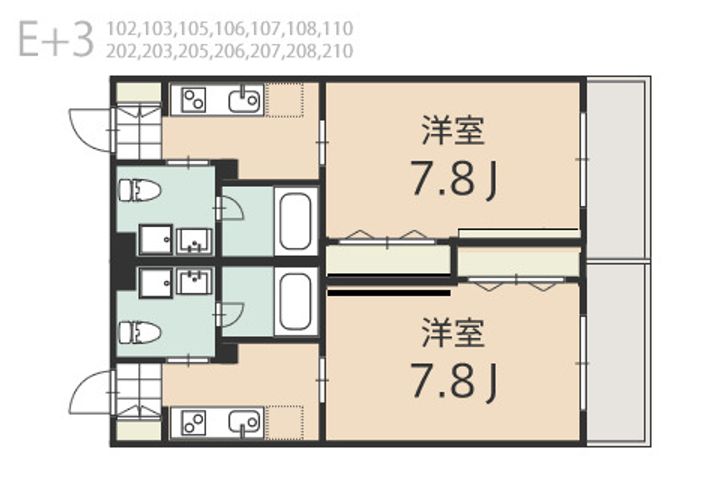 E+3の間取り