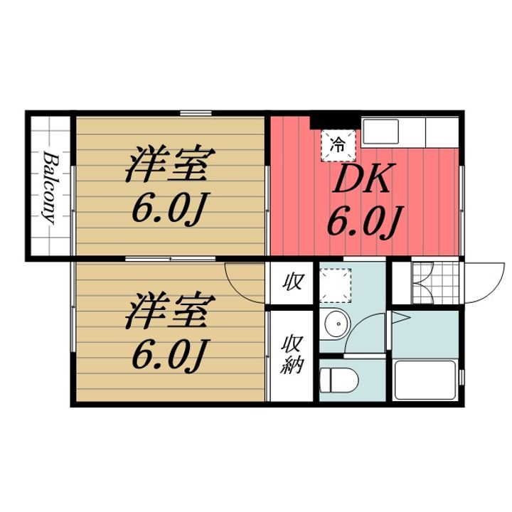 千葉県市原市五井西4(アパート)の賃貸物件の間取り
