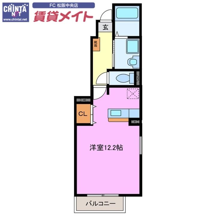 シャリテ神野の間取り