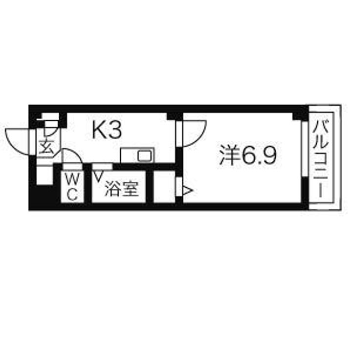 愛知県名古屋市南区泉楽通1(マンション)の賃貸物件の間取り