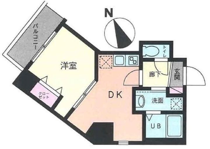 ラクエール旗の台の間取り