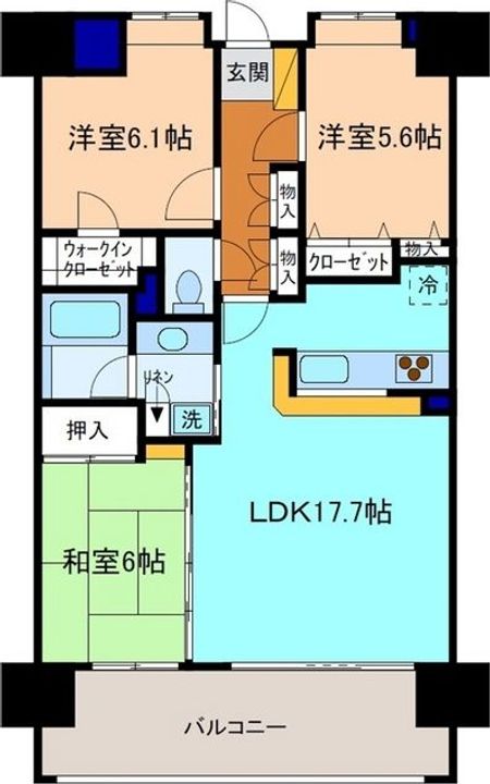 ポレスターステーションシティ金沢の間取り