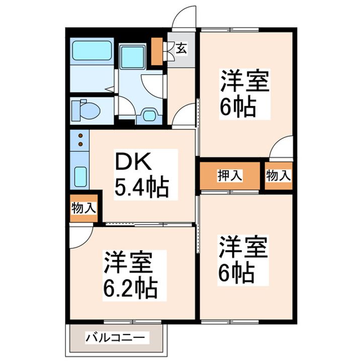 フローラルYMの間取り