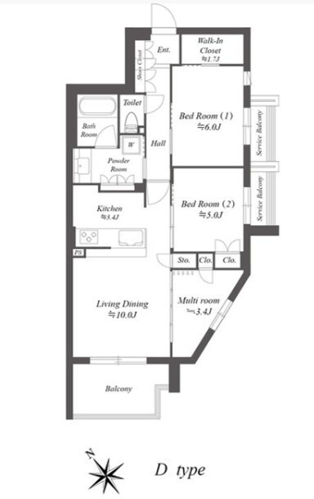 ザ・ケンジントン・レジデンス上池台の間取り