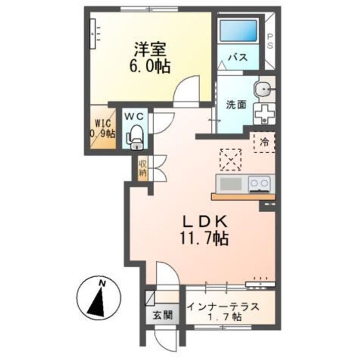 栃木県小山市大字千駄塚(アパート)の賃貸物件の間取り