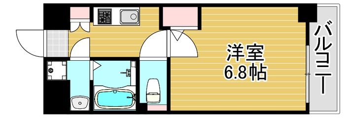 エクスクルーシブレジデンス西九条の間取り