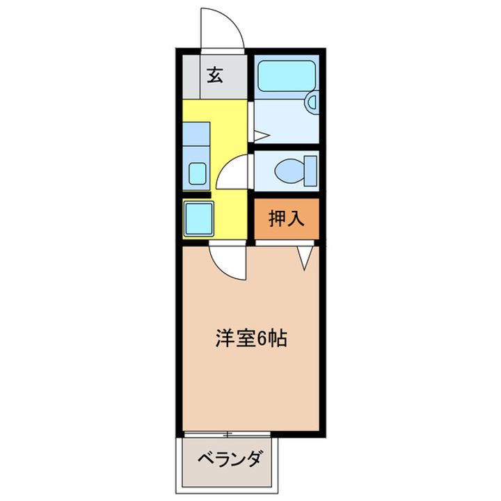 岐阜県岐阜市清本町7(アパート)の賃貸物件の間取り
