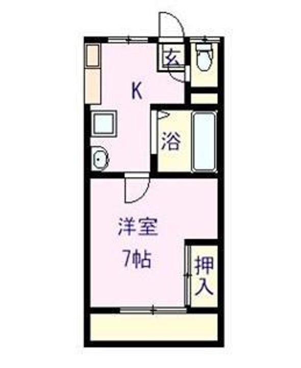 長野県駒ヶ根市赤穂(アパート)の賃貸物件の間取り