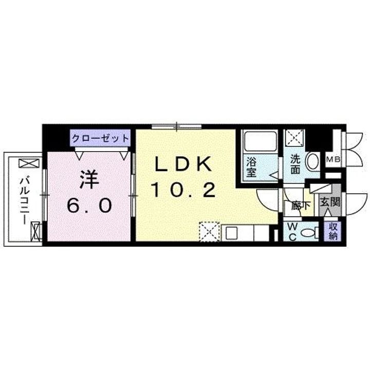 東京都江東区扇橋3(マンション)の賃貸物件の間取り