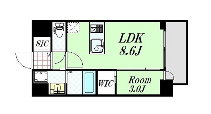 セレニテ江坂グランデの間取り