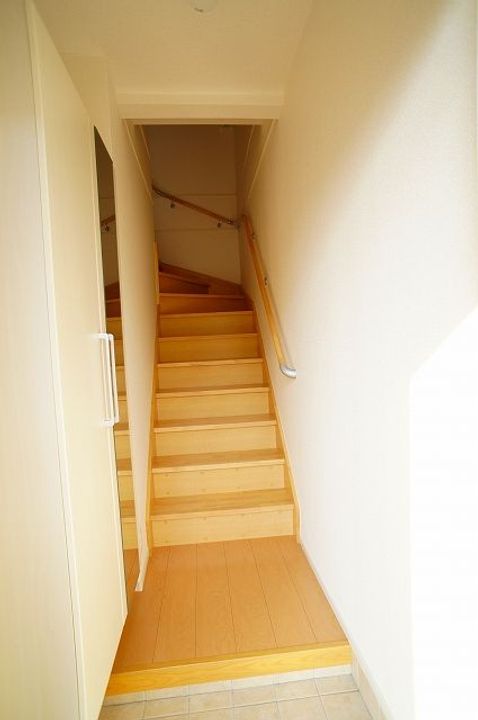 栃木県足利市五十部町(アパート)の賃貸物件の玄関