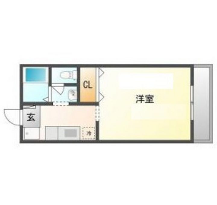 エステート西市の間取り