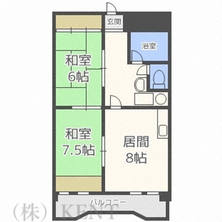 宏友ハイツの間取り