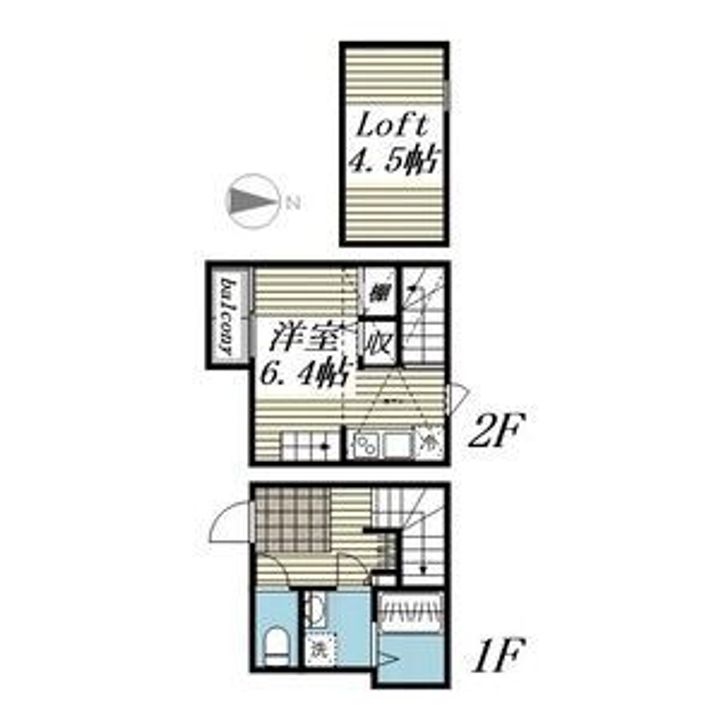 愛知県名古屋市中村区松原町3(アパート)の賃貸物件の間取り