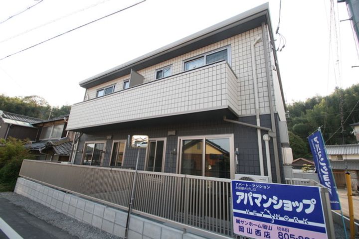 岡山県倉敷市藤戸町天城の賃貸アパートの外観