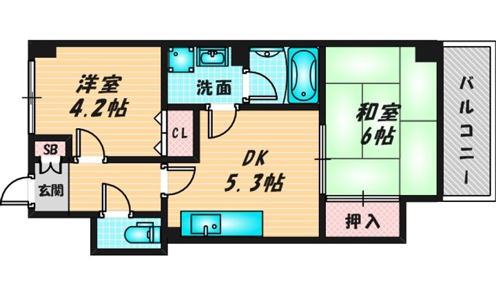 パルティグIIの間取り